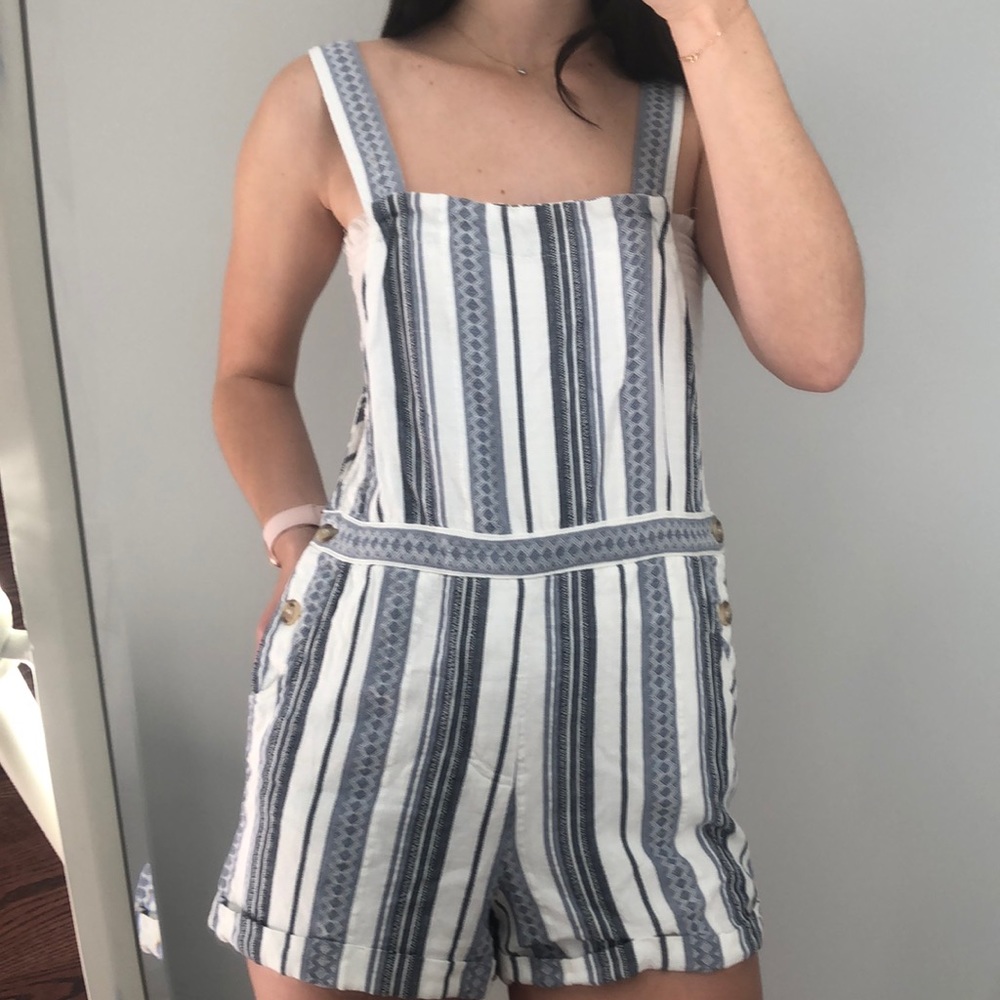 Boutique linen overalls